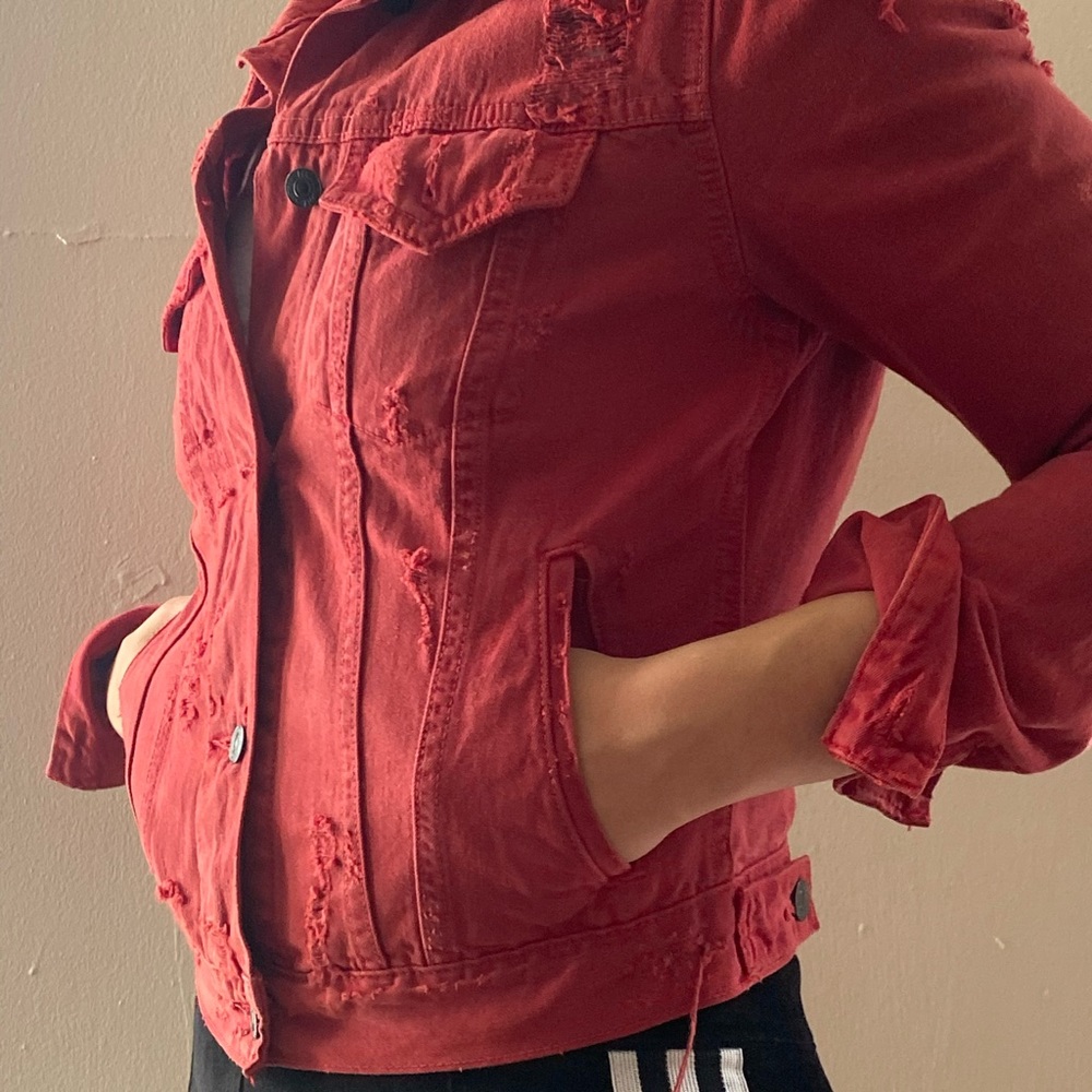 Ralph Lauren Red Denim Jacket